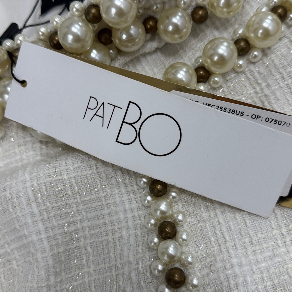 PatBo pearl beaded mini dress size 8 NWT - Picture 5 of 7